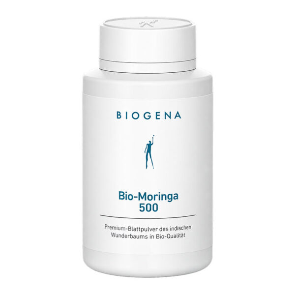 Bio-Moringa 500 – чист прах от листа на Moringa oleifera, Biogena – 120 капсули
