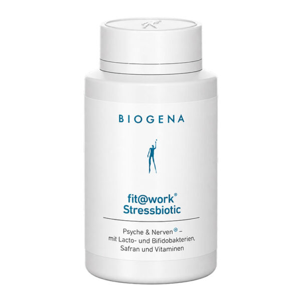 fit@work® Stressbiotic – Probiostress™, шафран и микробни култури, Biogena – 60 капсули